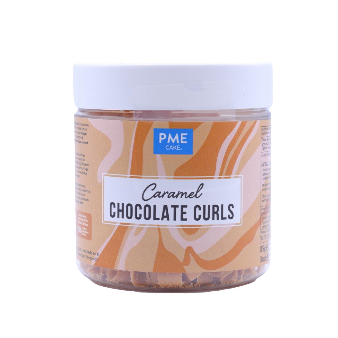 PME Chocolate Curls Caramel 85g (HU285)