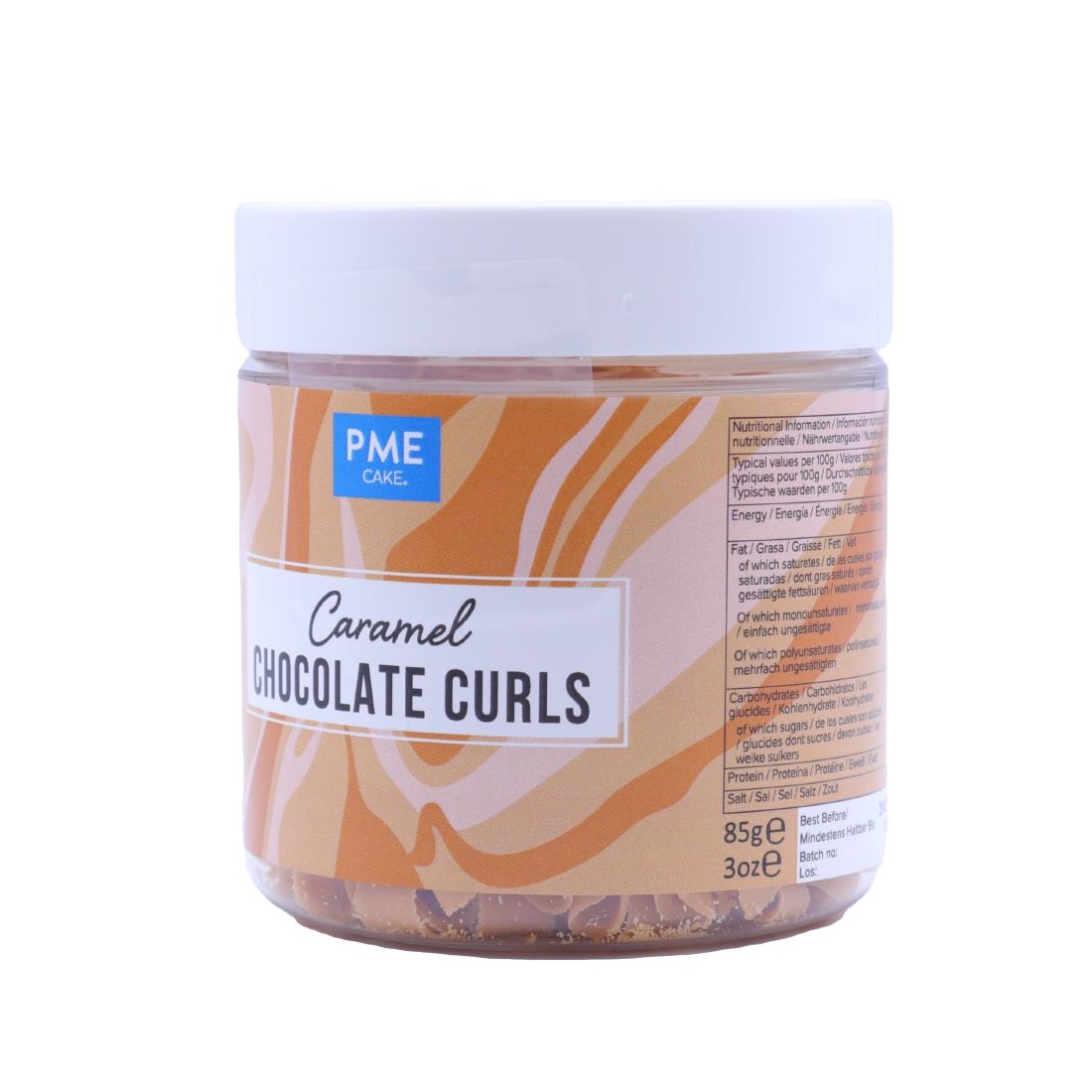 PME Chocolate Curls Caramel 85g (HU285)