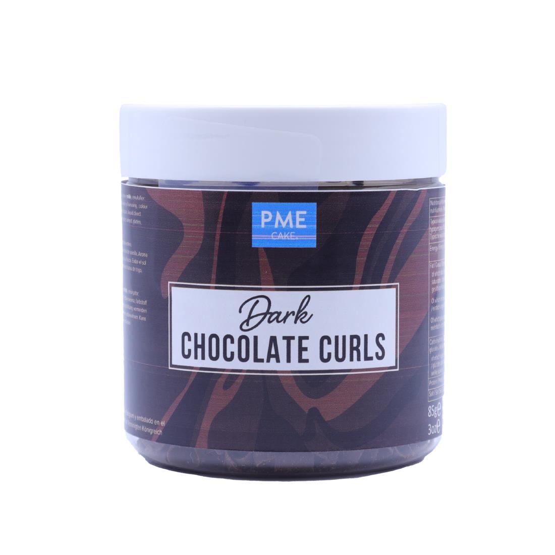 PME Chocolate Curls Dark Chocolate 85g (HU286)