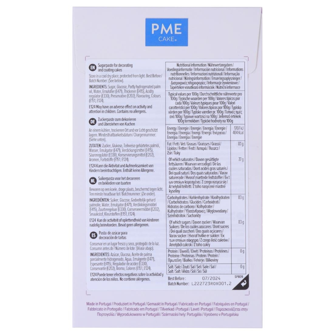 PME Sugar Paste Fondant Purple 250g (HU303)