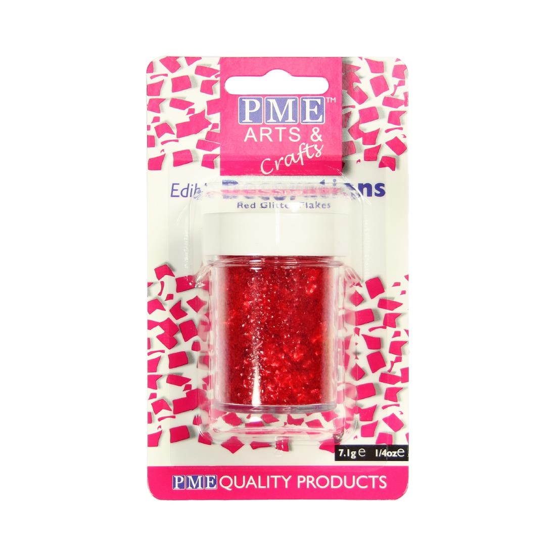 PME Glitter Flakes 7-1g - Red (HU326)