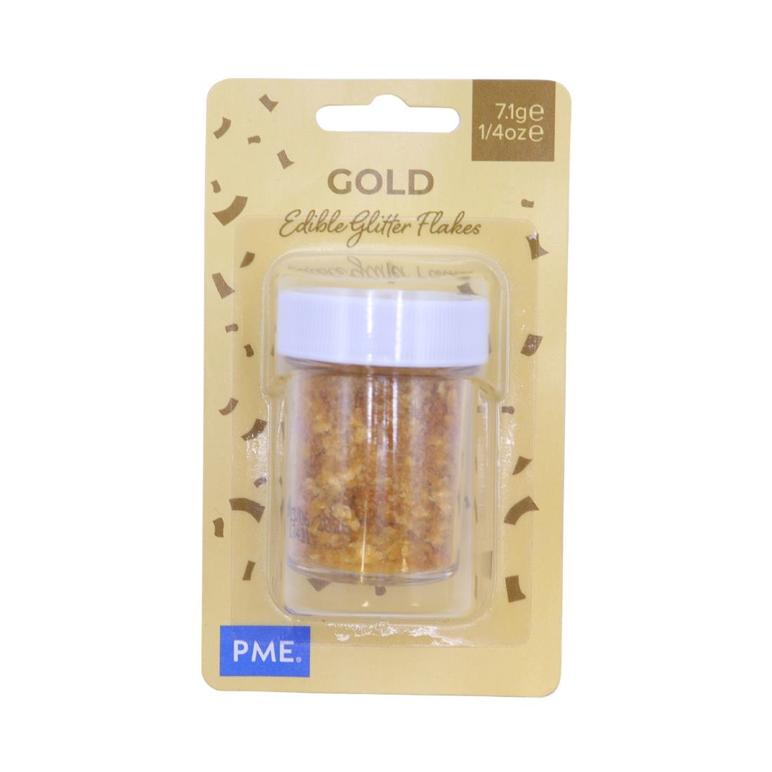PME Glitter Flakes 7-1g - Gold (HU329)