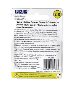 PME Powder Colours Canary Yellow 2g (HU344)