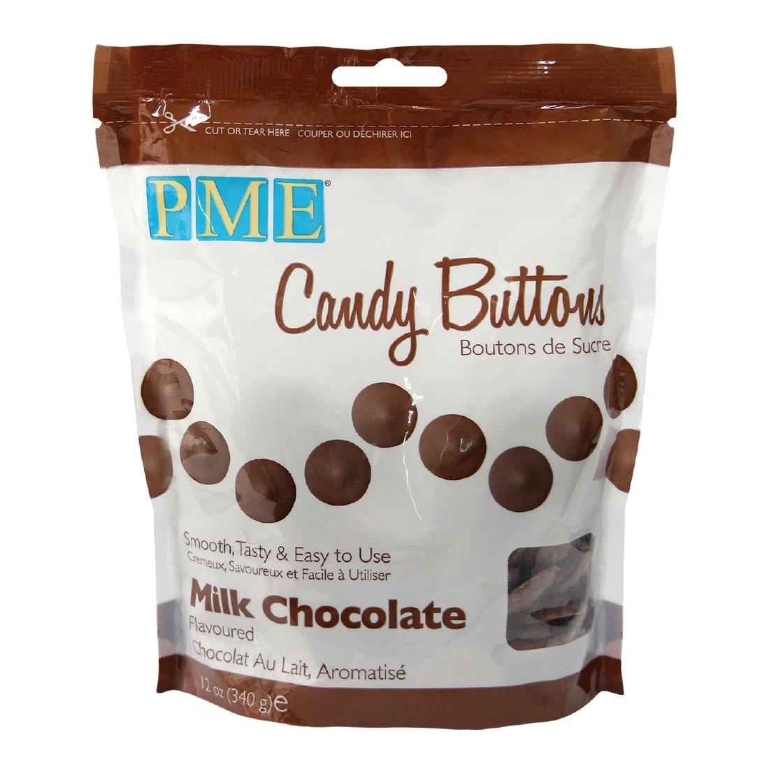 PME Candy Buttons Milk Chocolate 340g (HU351)