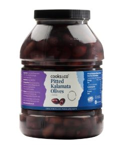 Cooks and Co Pitted Kalamata Olives 2-25kg NDW 1-4kg (KA070)