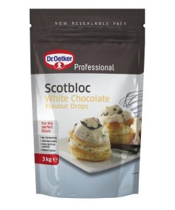 Dr Oetker Scotbloc White Chocolate Flavoured Drops 3kg (KA082)