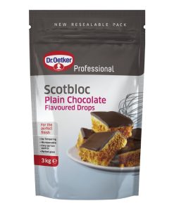 Dr Oetker Scotbloc Plain Chocolate Flavoured Drops 3kg (KA085)