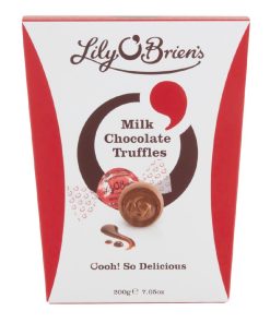 Lily OBriens Milk Chocolate Truffles 200g Pack of 8 (KA205)