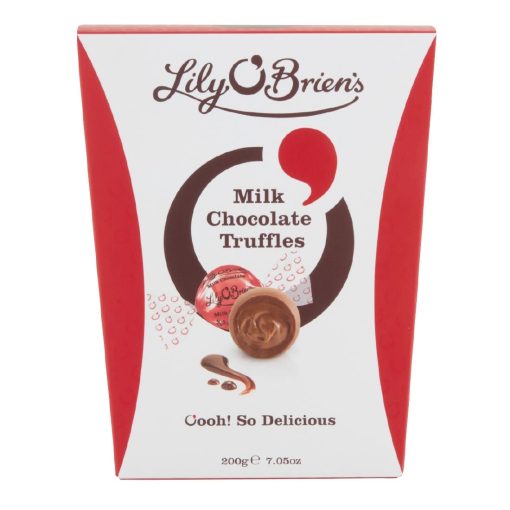 Lily OBriens Milk Chocolate Truffles 200g Pack of 8 (KA205)