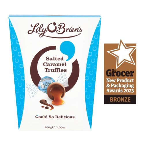 Lily OBriens Salted Caramel Truffles 200g Pack of 8 (KA206)