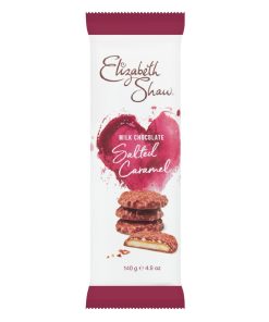 Elizabeth Shaw Milk Chocolate Salted Caramel Biscuits 140g Pack of 10 (KA212)