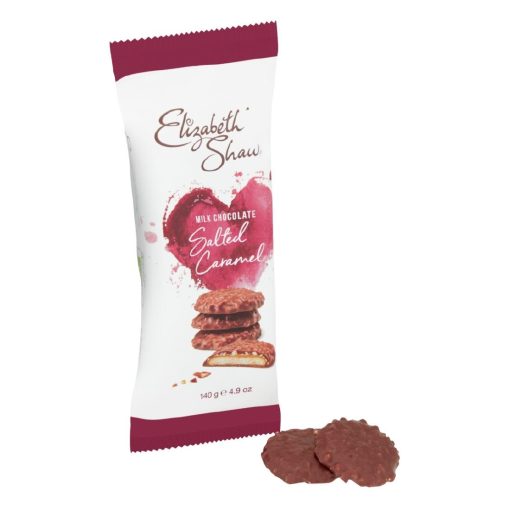 Elizabeth Shaw Milk Chocolate Salted Caramel Biscuits 140g Pack of 10 (KA212)