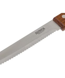 Olympia Rounded Steak Knives Wood Pack of 12 (CS717)