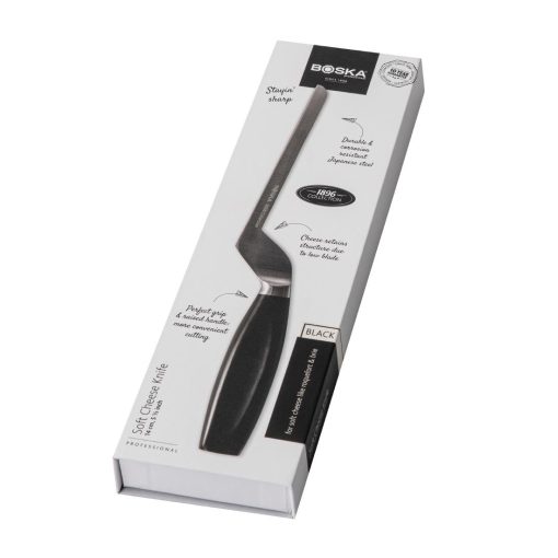 Boska Soft Cheese Knife Black Handle 140mm (CU107)