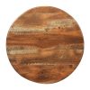 Round Laminate Table Top Planked Oak 600mm (CZ844)