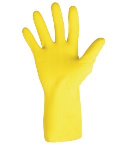 MAPA Vital 124 Liquid-Proof Light-Duty Janitorial Gloves Yellow Small (FA292-S)