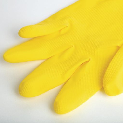 MAPA Vital 124 Liquid-Proof Light-Duty Janitorial Gloves Yellow Small (FA292-S)