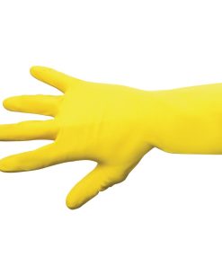 MAPA Vital 124 Liquid-Proof Light-Duty Janitorial Gloves Yellow Small (FA292-S)