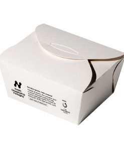 Notpla Small Takeaway Boxes White 800ml Pack of 500 (HW501)