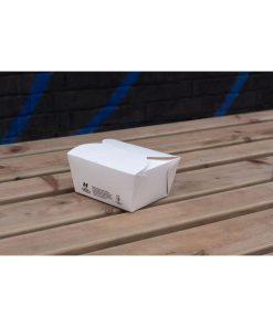 Notpla Small Takeaway Boxes White 800ml Pack of 500 (HW501)