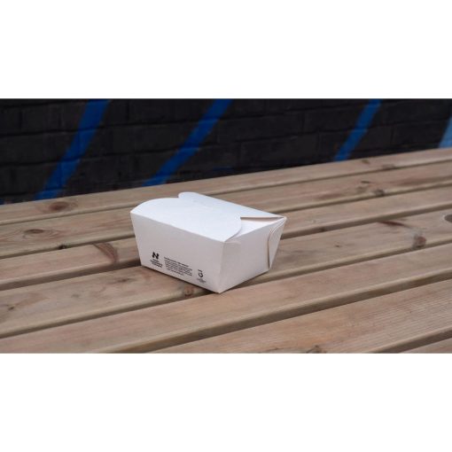 Notpla Small Takeaway Boxes White 800ml Pack of 500 (HW501)