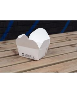 Notpla Small Takeaway Boxes White 800ml Pack of 500 (HW501)