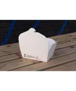 Notpla Medium Takeaway Boxes 1200ml - White Pack of 250 (HW502)