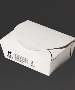 Notpla Medium Takeaway Boxes 1200ml - White Pack of 250 (HW502)