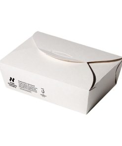 Notpla Large Takeaway Boxes 1750ml - White Pack of 220 (HW503)