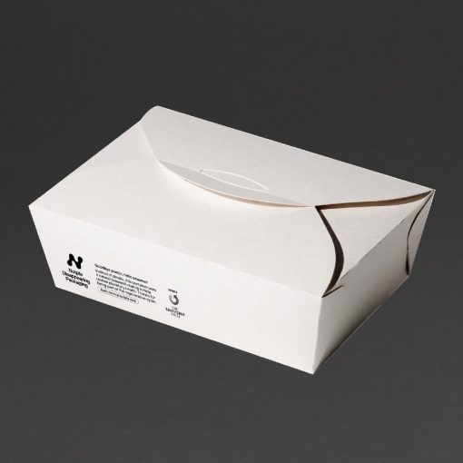 Notpla Large Takeaway Boxes 1750ml - White Pack of 220 (HW503)