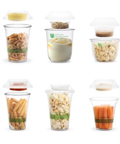 Vegware Combo Lid for Cold Cups and Bella Pots 96-Series Pack of 1000 (HX477)