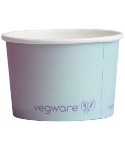 Vegware Single Scoop Ice Cream Pot Tutti Frutti 4oz Pack of 1000 (HX483)