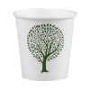 Vegware Green Tree White Hot Cups 4oz 62-Series Pack of 1000 (HX488)