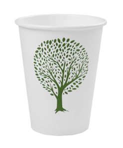 Vegware Green Tree White Hot Cups 12oz 89-Series Pack of 1000 (HX490)