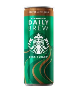 Starbucks Daily Brew Iced Coffee with Milk Cans 250ml Pack of 12 (KA192)