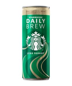 Starbucks Daily Brew Iced Coffee with Milk and Vanilla Cans 250ml Pack of 12 (KA194)