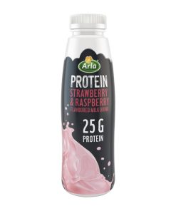 Arla Protein Strawberry and Raspberry Milk Drink 482ml Pack of 8 (KA197)