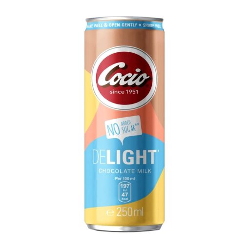 Cocio Delight Chocolate Milk Cans 250ml Pack of 12 (KA200)