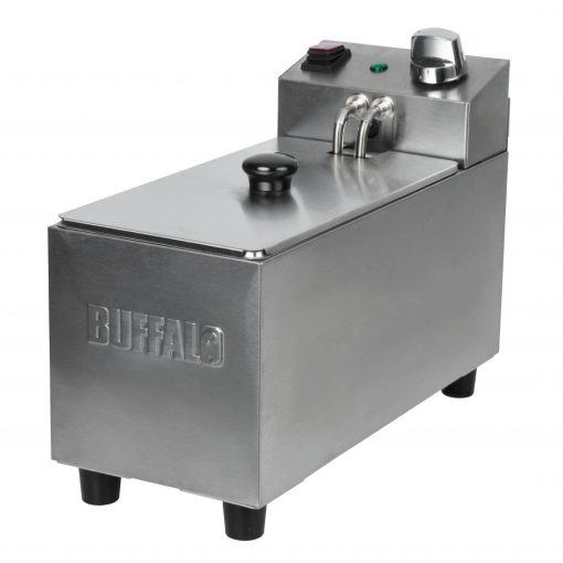 Buffalo Single Tank Single Basket 3Ltr Countertop Fryer 2kW (CU614)