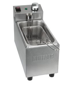 Buffalo Single Tank Single Basket 3Ltr Countertop Fryer 2kW (CU614)