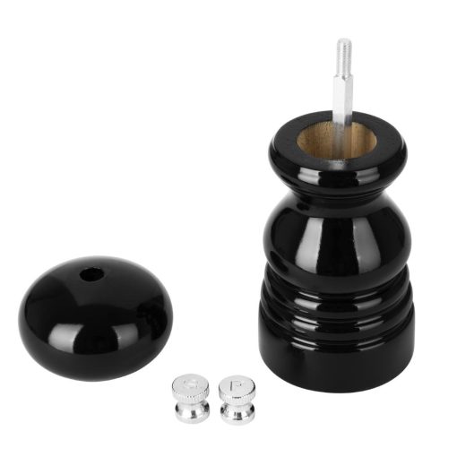 Olympia Salt Or Pepper Grinder Black Hevea Wood 125mm (DN651)