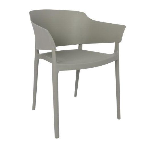 Bolero Lorenzo Cafe Chairs Medium Grey Pack of 2 (DX970)