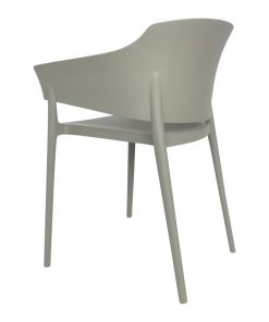 Bolero Lorenzo Cafe Chairs Medium Grey Pack of 2 (DX970)