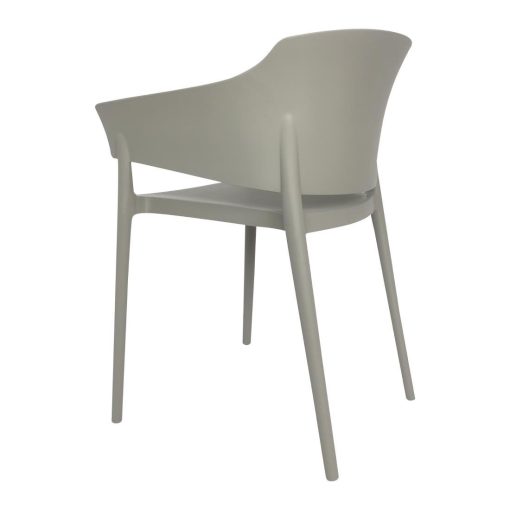 Bolero Lorenzo Cafe Chairs Medium Grey Pack of 2 (DX970)