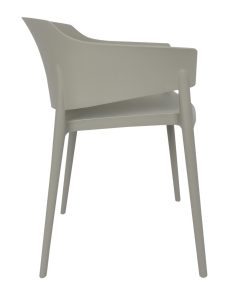 Bolero Lorenzo Cafe Chairs Medium Grey Pack of 2 (DX970)