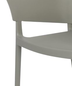 Bolero Lorenzo Cafe Chairs Medium Grey Pack of 2 (DX970)