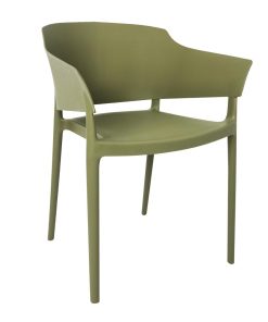 Bolero Lorenzo Cafe Chairs Green Tea Pack of 2 (DX971)