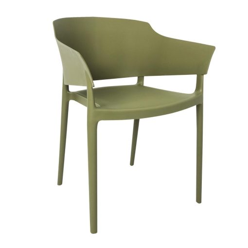 Bolero Lorenzo Cafe Chairs Green Tea Pack of 2 (DX971)