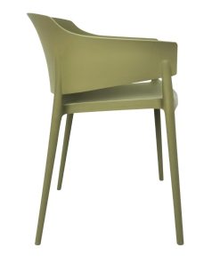 Bolero Lorenzo Cafe Chairs Green Tea Pack of 2 (DX971)