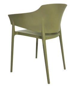 Bolero Lorenzo Cafe Chairs Green Tea Pack of 2 (DX971)